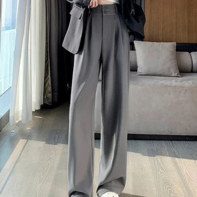 Mayla Hochtaillierte Hose mit Weitem Bein