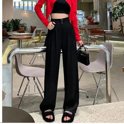 Mayla Hochtaillierte Hose mit Weitem Bein