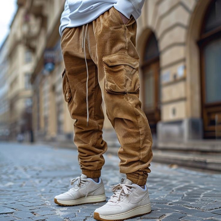 Elias - Jogginghose Aus Kord Mit Kordelzug Der Taille