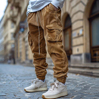 Elias - Jogginghose Aus Kord Mit Kordelzug Der Taille