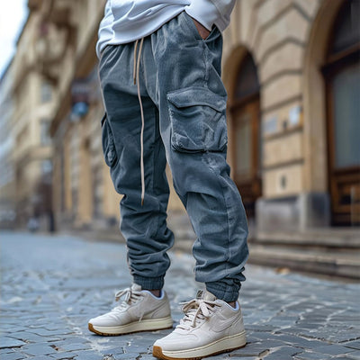 Elias - Jogginghose Aus Kord Mit Kordelzug Der Taille