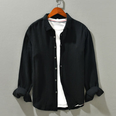 EDEL - HEMD AUS BAUMWOLLE MIT LANGEN ÄRMELN