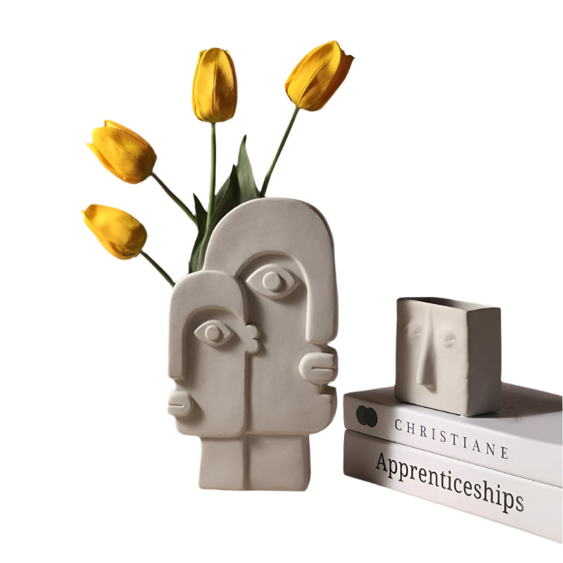 Artiface Keramik Skulpturvase – Moderner Dekorative Vase
