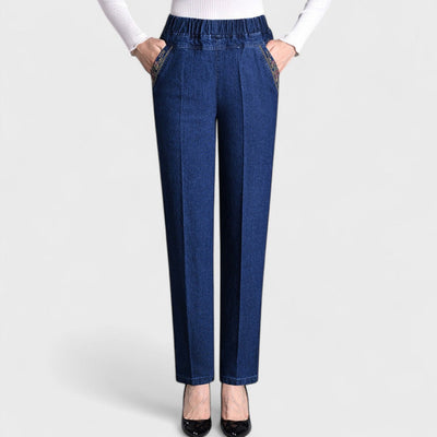 Maira™ | Damenjeans mit Seitentaschen und Elastischer Taille