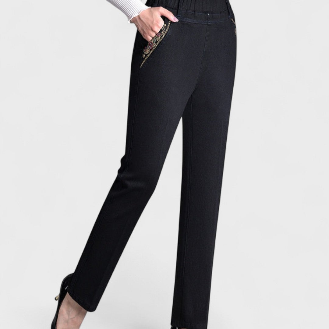 Maira™ | Damenjeans mit Seitentaschen und Elastischer Taille