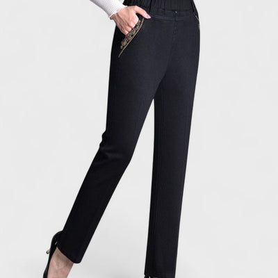 Maira™ | Damenjeans mit Seitentaschen und Elastischer Taille