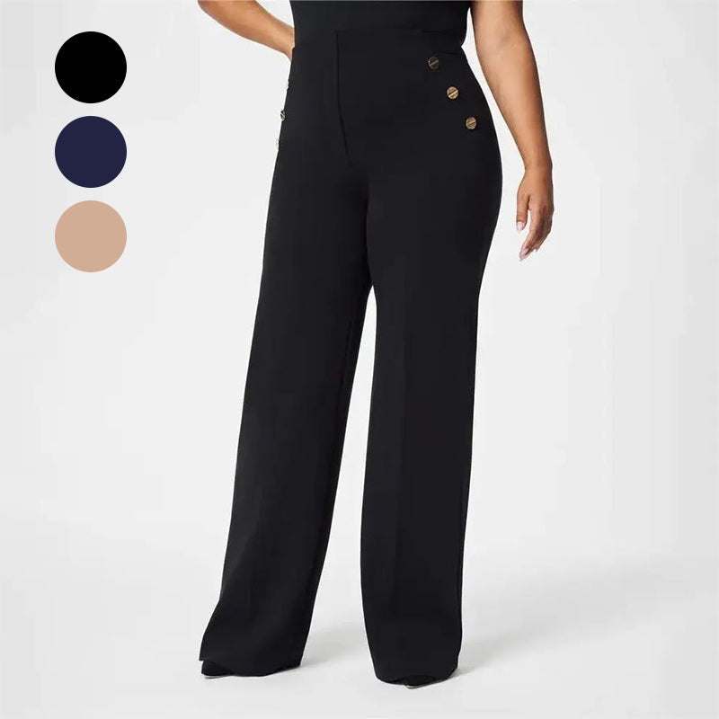 Eleganz und Komfort – Die Stretch-High-Waist-Hose für Damen in Plus-Size