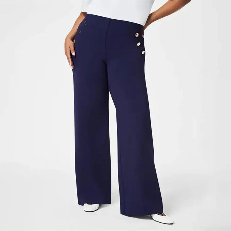 Eleganz und Komfort – Die Stretch-High-Waist-Hose für Damen in Plus-Size