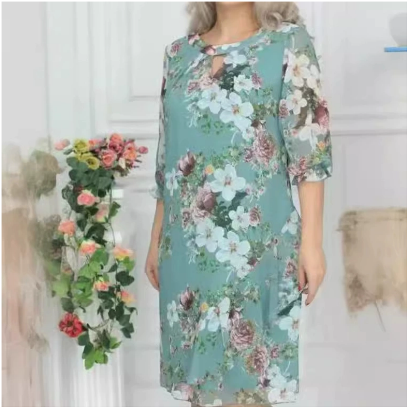 JUTTA - BLUMIGES KLEID AUS CHIFFON