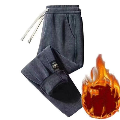 PASCAL - GERIPPTE JOGGINGHOSE MIT KORDELZUG