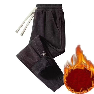 PASCAL - GERIPPTE JOGGINGHOSE MIT KORDELZUG