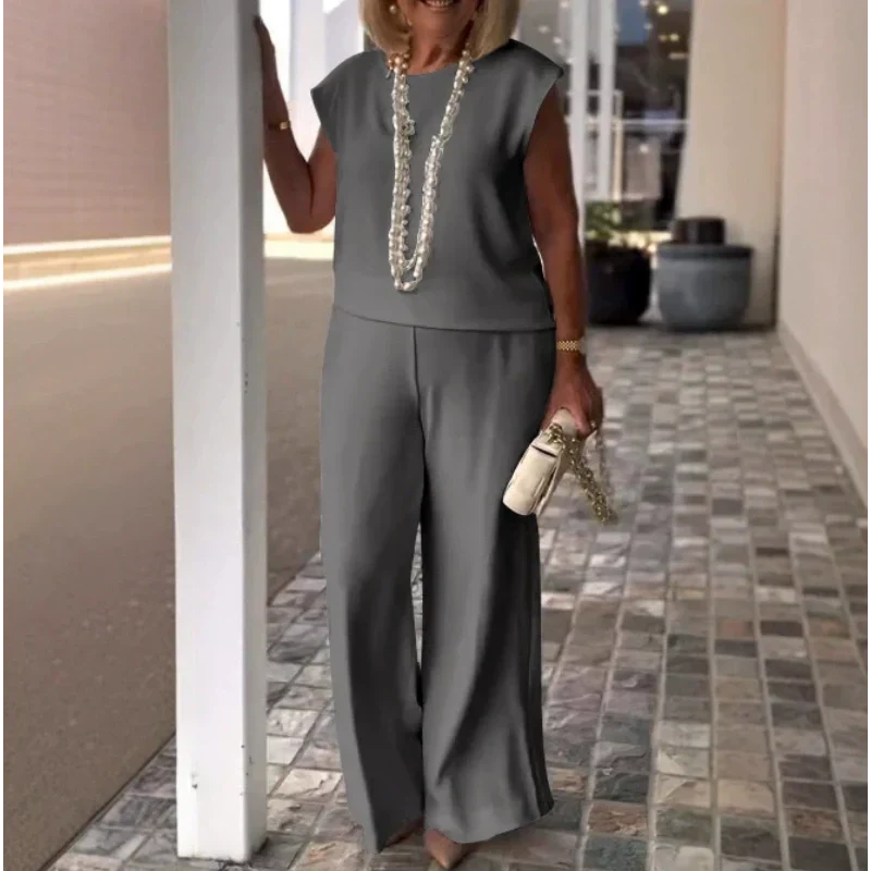 TUANA - BLUSE UND WEITE HOSEN SET