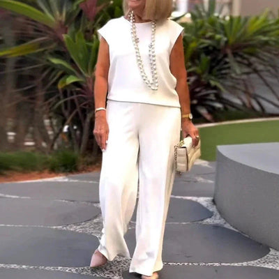 TUANA - BLUSE UND WEITE HOSEN SET