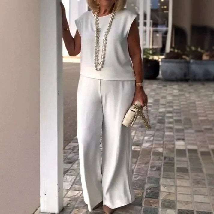 TUANA - BLUSE UND WEITE HOSEN SET