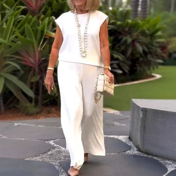 TUANA - BLUSE UND WEITE HOSEN SET