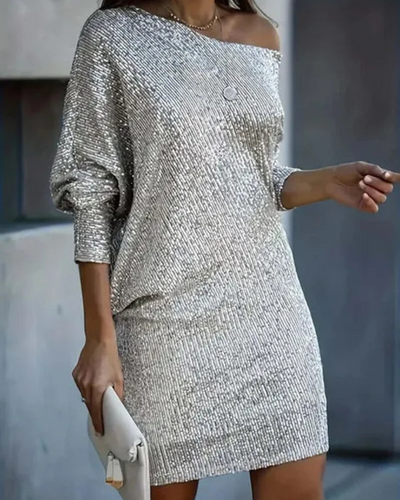 Stylisches Pailletten Partykleid für Damen | Mini