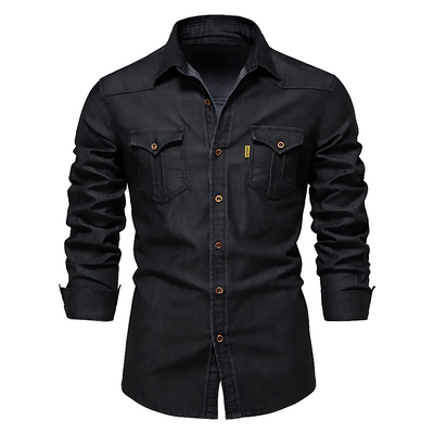 Nathanial – Baumwoll Jeans Hemd