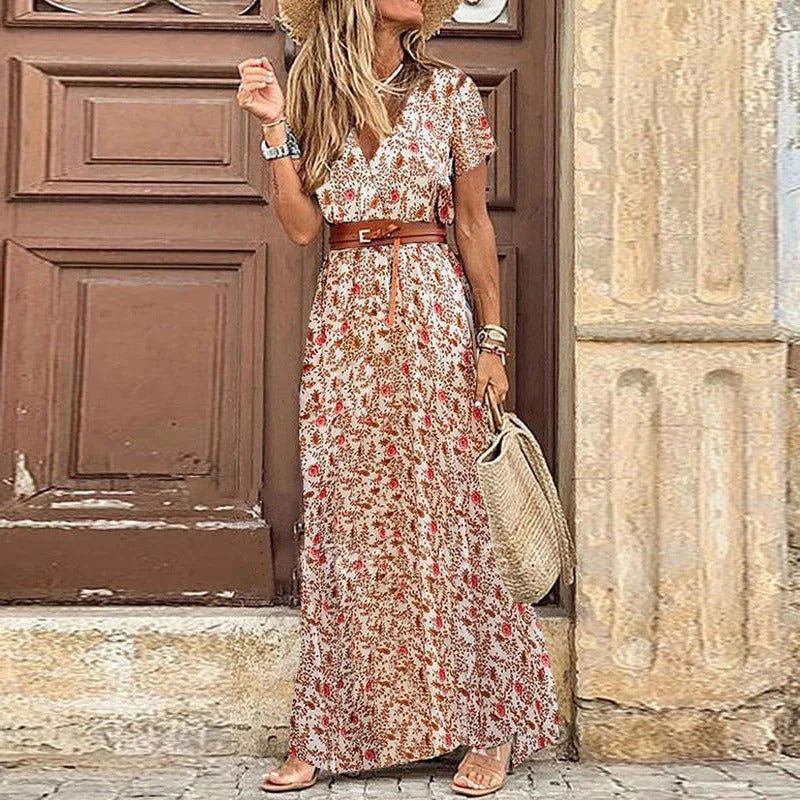 Karin™ | Elegantes Kleid im Ibiza-Stil - Inklusive Gürtel