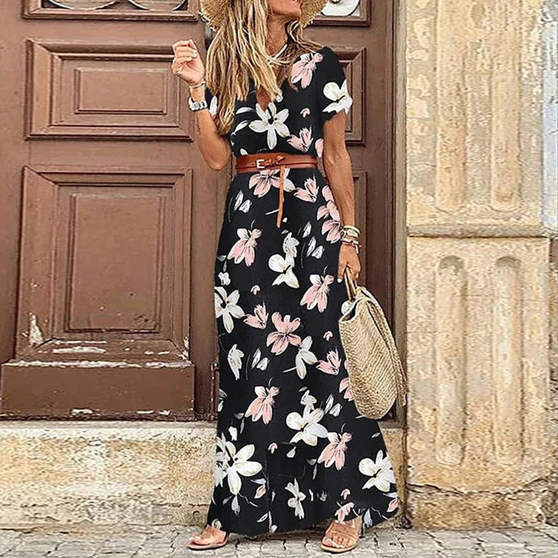 Karin™ | Elegantes Kleid im Ibiza-Stil - Inklusive Gürtel