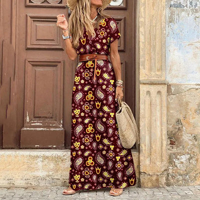 Karin™ | Elegantes Kleid im Ibiza-Stil - Inklusive Gürtel