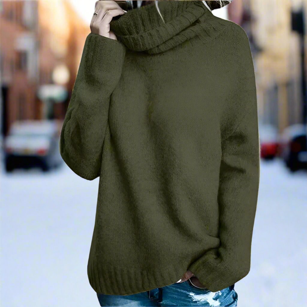 Eleganter, gemütlicher und zeitloser Rollkragenpullover für Damen
