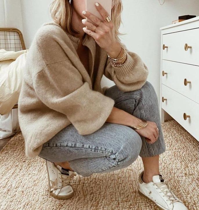 Weicher, gemütlicher und entspannter Cardigan für Damen