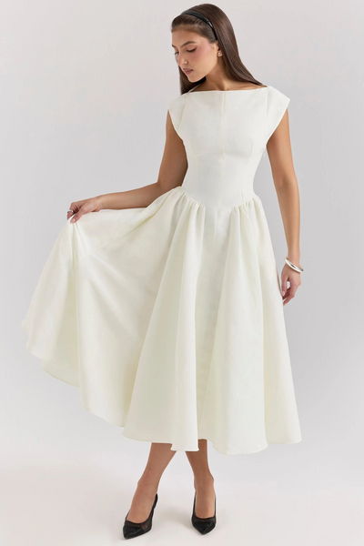 Vintage-Cocktailkleid für Damen | Midi