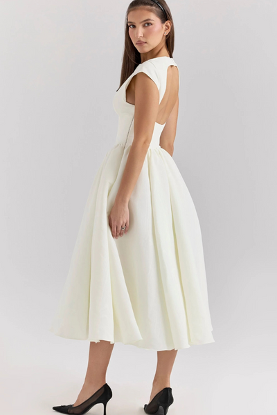 Vintage-Cocktailkleid für Damen | Midi