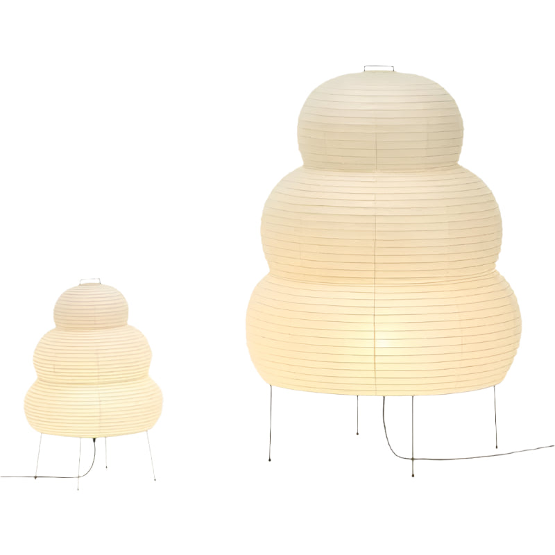 WabiGlow verstellbare Stehlampe aus Reispapier