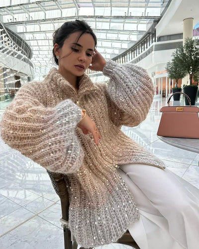Elegantes, luxuriöses, glamouröses Abendensemble für Damen