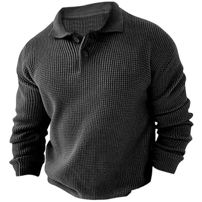 Xavi l Herren Vintage Pullover mit langen Ärmeln