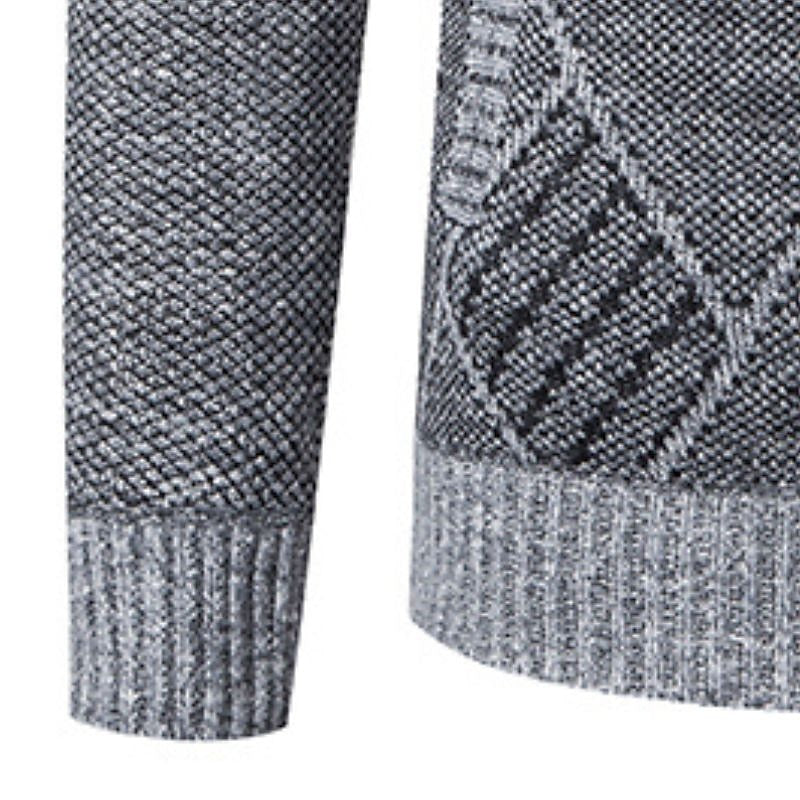 Alder Modehaus - Stylischer Zipper-Strickpullover für Herren
