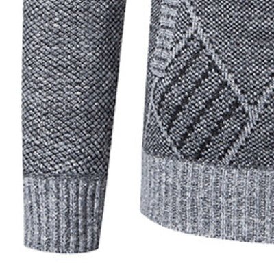 Alder Modehaus - Stylischer Zipper-Strickpullover für Herren